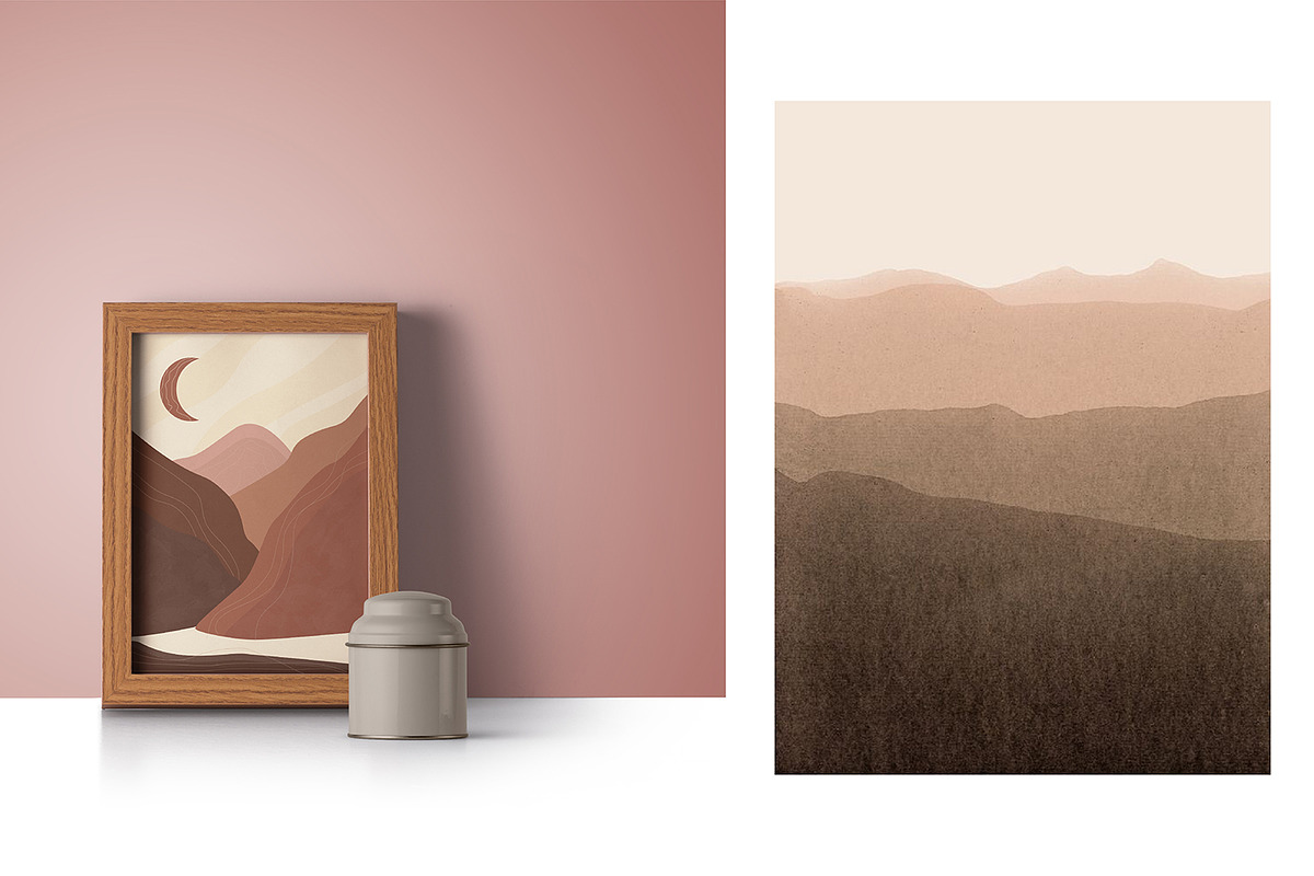 Boho Abstract Landscapes, a Background Graphic by roskque (Photo 5 of 7)