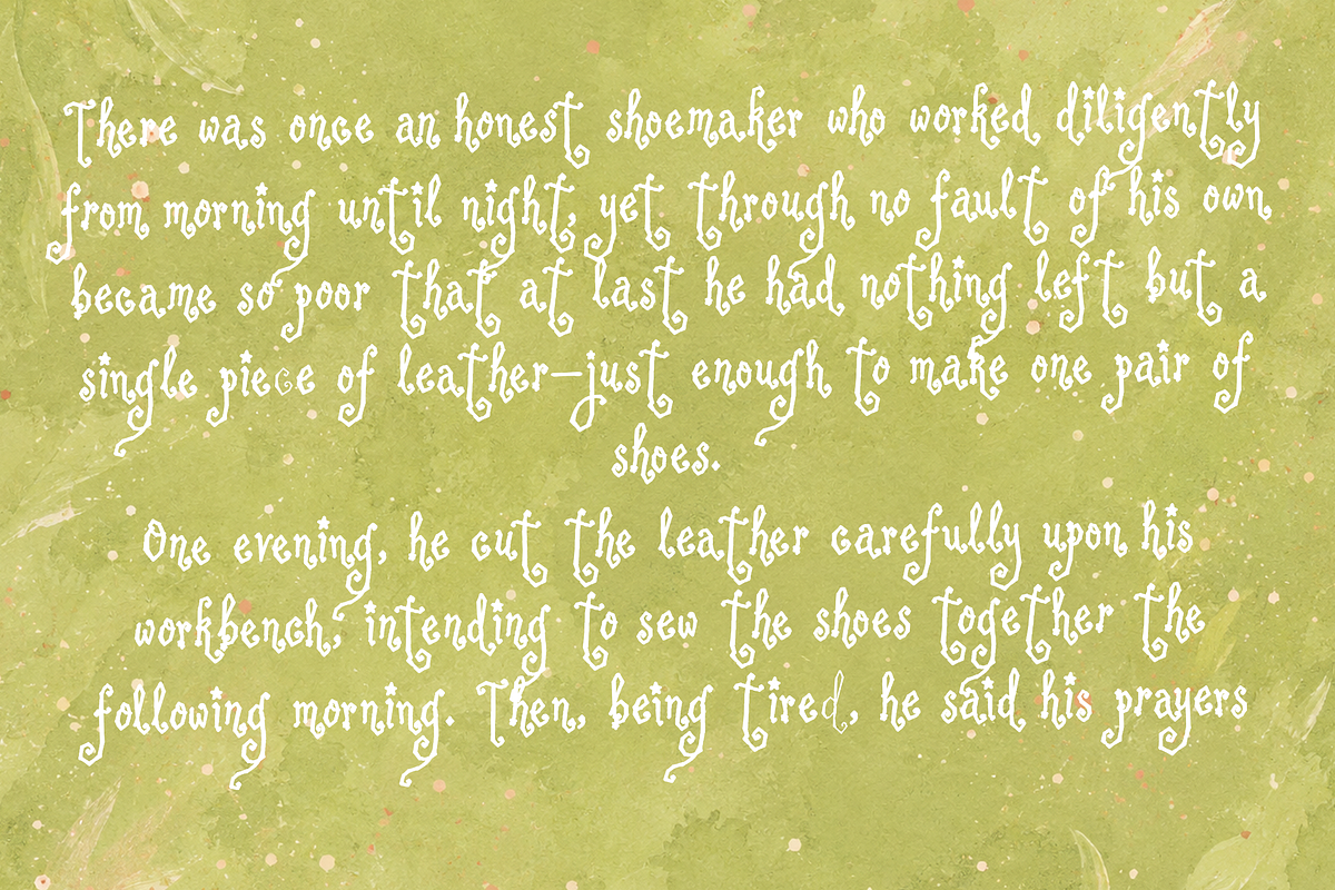 Moonspindle - Whimsy Font, a Handwritten Font by Lilithcollageart (Photo 8 of 14)
