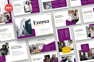 Enosa - Business Powerpoint Template, a Presentation Template by Fit-tee
