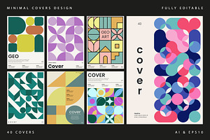 Minimalist Covers Design - Vol.1, a Background Graphic by Léo Alexandre