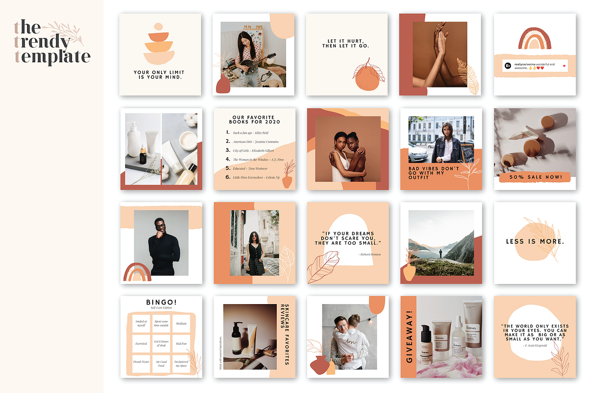 The Terracotta Instagram Template, a Social Media Template by thetrendytemplate (Photo 4 of 5)