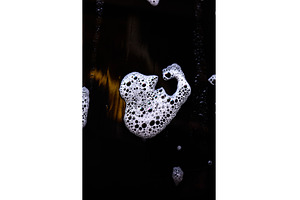 Bubbles create an abstract face, an Arts & Entertainment Photo by IlliaBondarPhotography