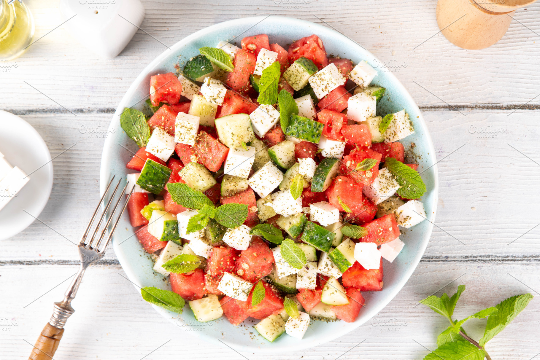 Viral summer Watermelon Cucumber Salad, a Food & Drink Photo by Rimma