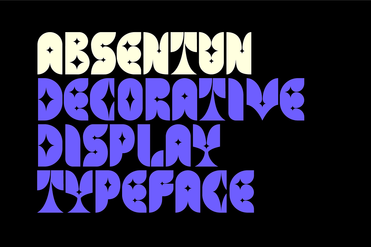 ABSENTUN – FREE Decorative Display, a Symbol Font by Daniel Shubin (Photo 1 of 6)