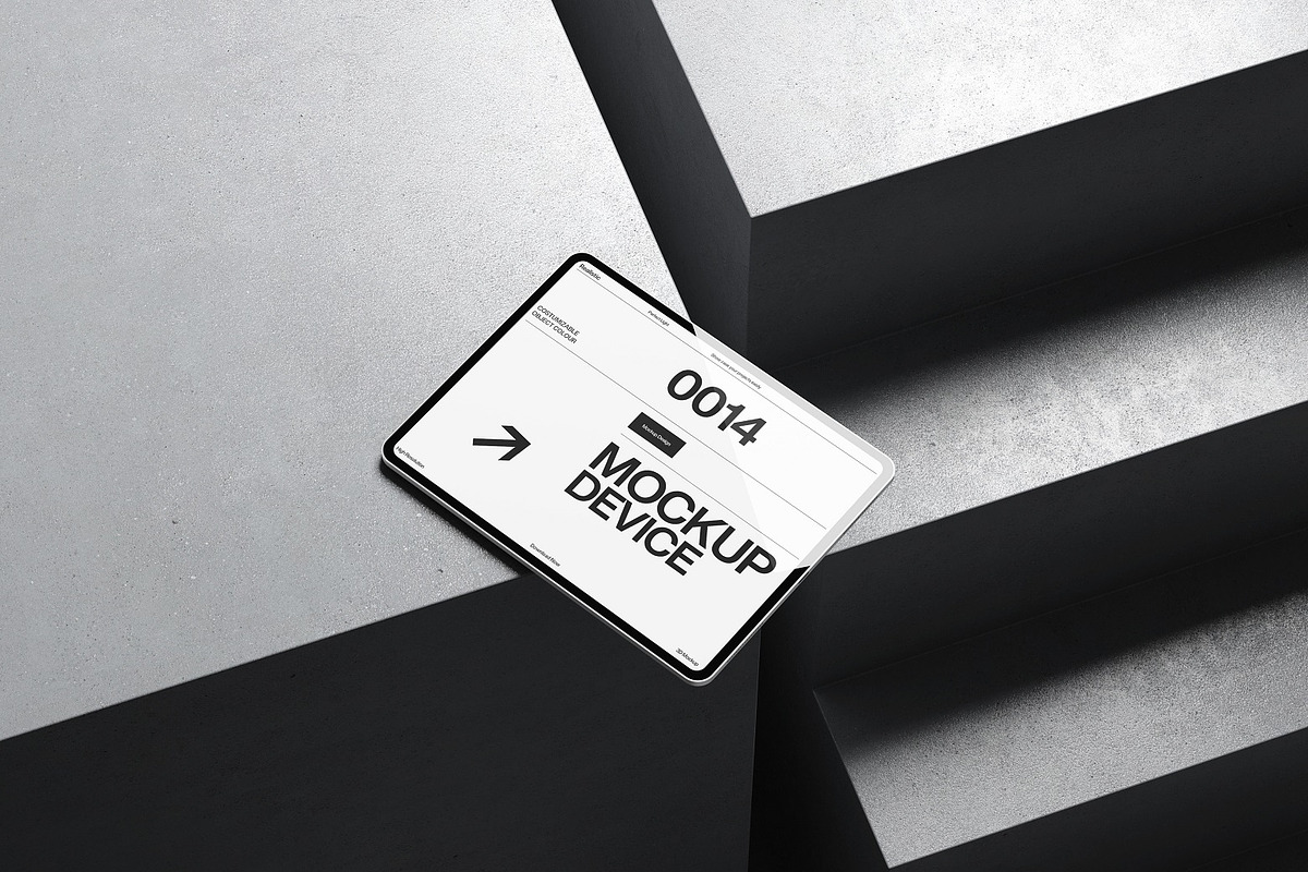 Isometric Tablet Mockup Scene, an iPad Mockup by kreatifreya (Photo 7 of 11)