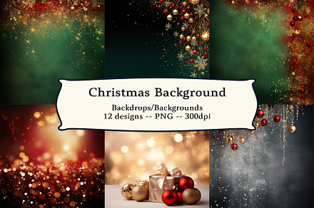 12 Christmas Background