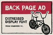 Back Page Ad Distressed Display Font, a Sans Serif Font by Sombrero Craft (Thumbnail 2 of 5)