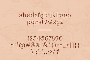 Antique Atlas - Vintage Typeface