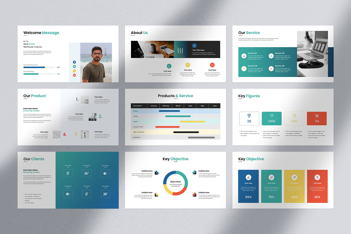 Minimal Business Presentation, a Presentation Template by Slide_Genius1 (Photo 5 of 7)