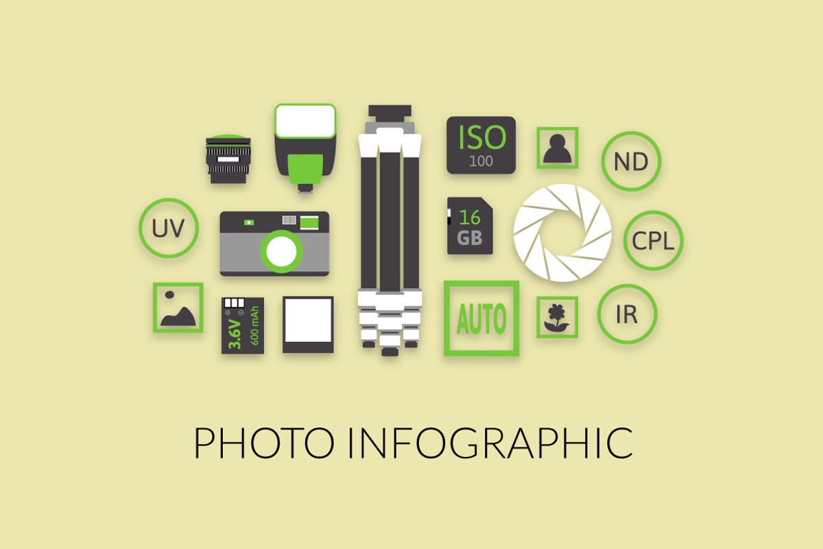 Photo infographic collection preview 5