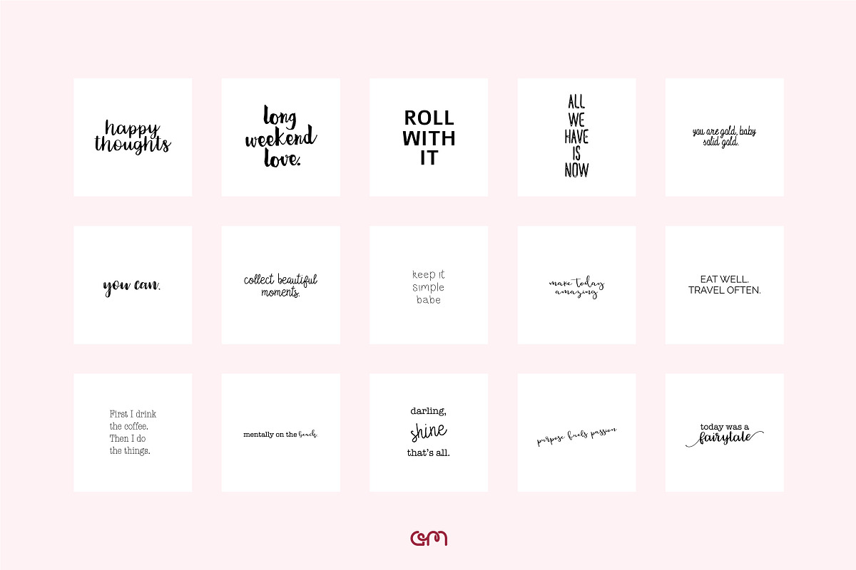 150 Quotes Bundle, a Social Media Template by AM Studio (Photo 6 of 15)