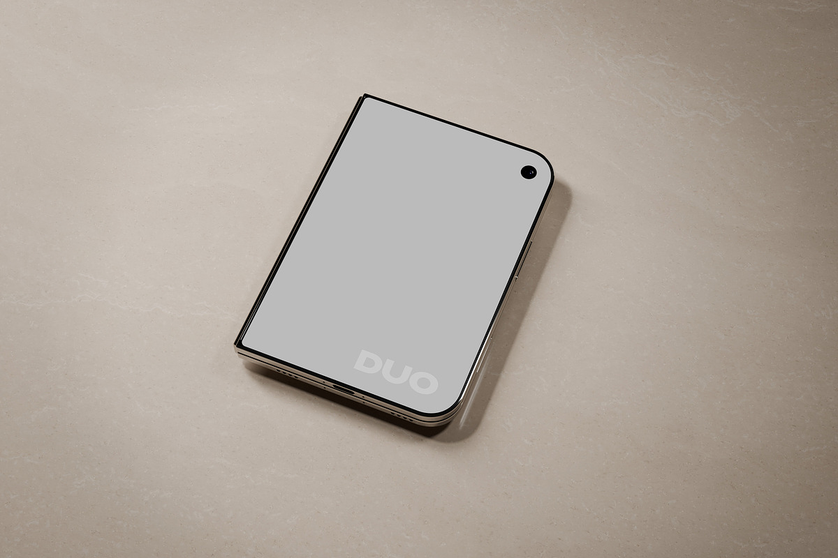 iPhone Duo on Travertine Mockup, an iPhone Mockup by Design Squad (Photo 1 of 2)