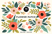 Colorful Pastel Floral Illustrations, a Pattern Graphic by Rough Edges Supply Co. (Thumbnail 1 of 10)