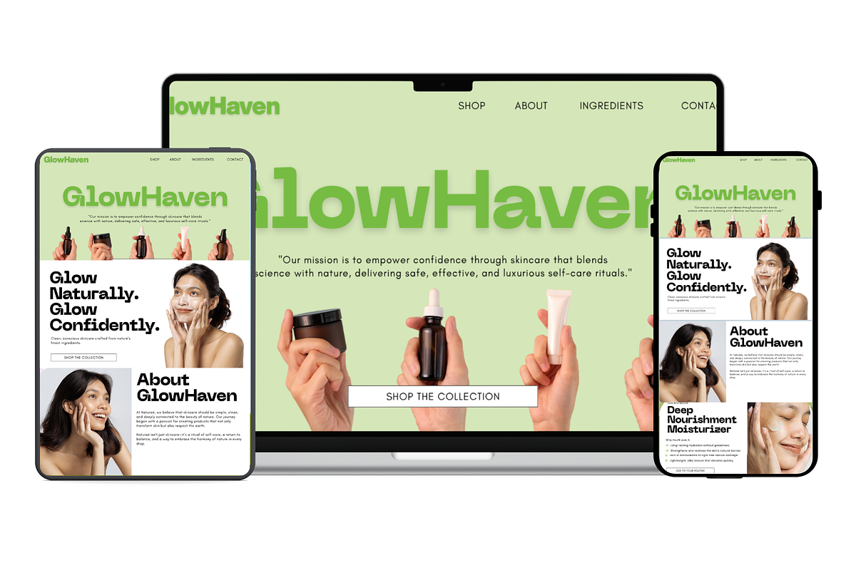 Skincare & Wellness Website Template preview 4
