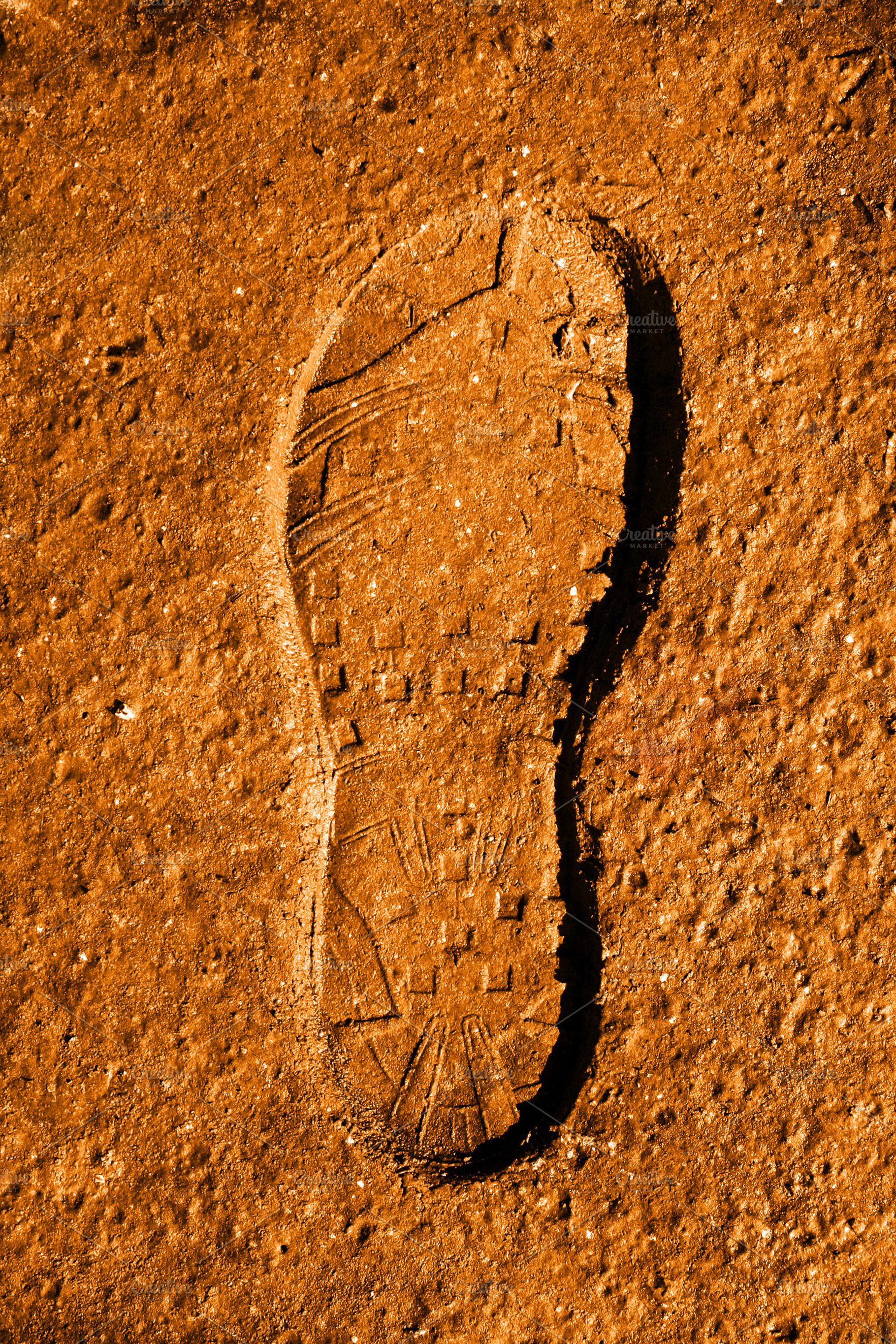 Fresh footprint, a Photo by saiko3p