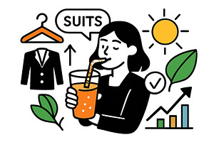 Vector illustration of a woman, a Food Illustration by ZinetroN