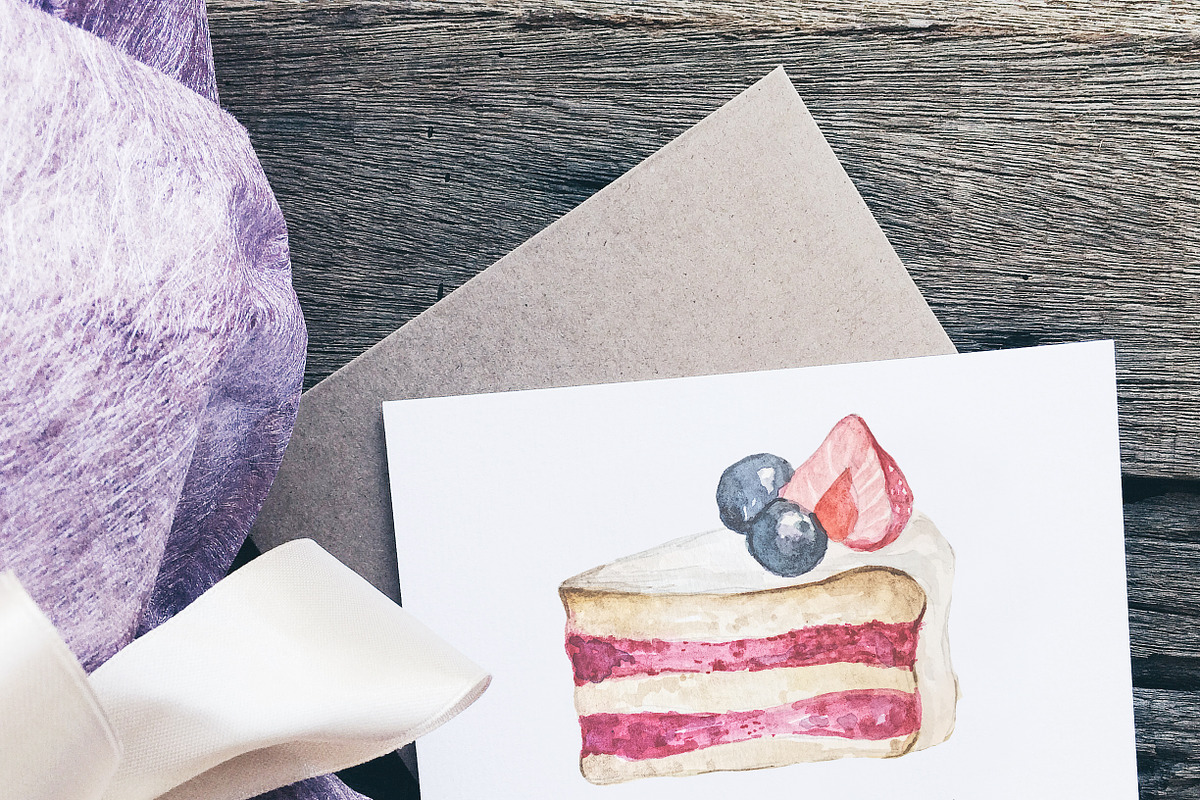 Cake and Cookies Watercolour, an Illustration by artemyst (Photo 2 of 3)