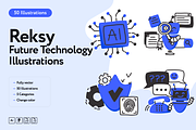 Reksy Future Technology, a Technology Illustration by Welovegraphics (Thumbnail 1 of 7)