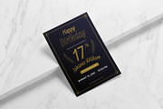 Legans Blue Birthday Invitation, an Invitation Template by Fannan Studio (Thumbnail 3 of 3)