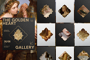 Celestial Gold Foil Papers & Frames, a Social Media Template by The Flossy Finch (Thumbnail 6 of 20)