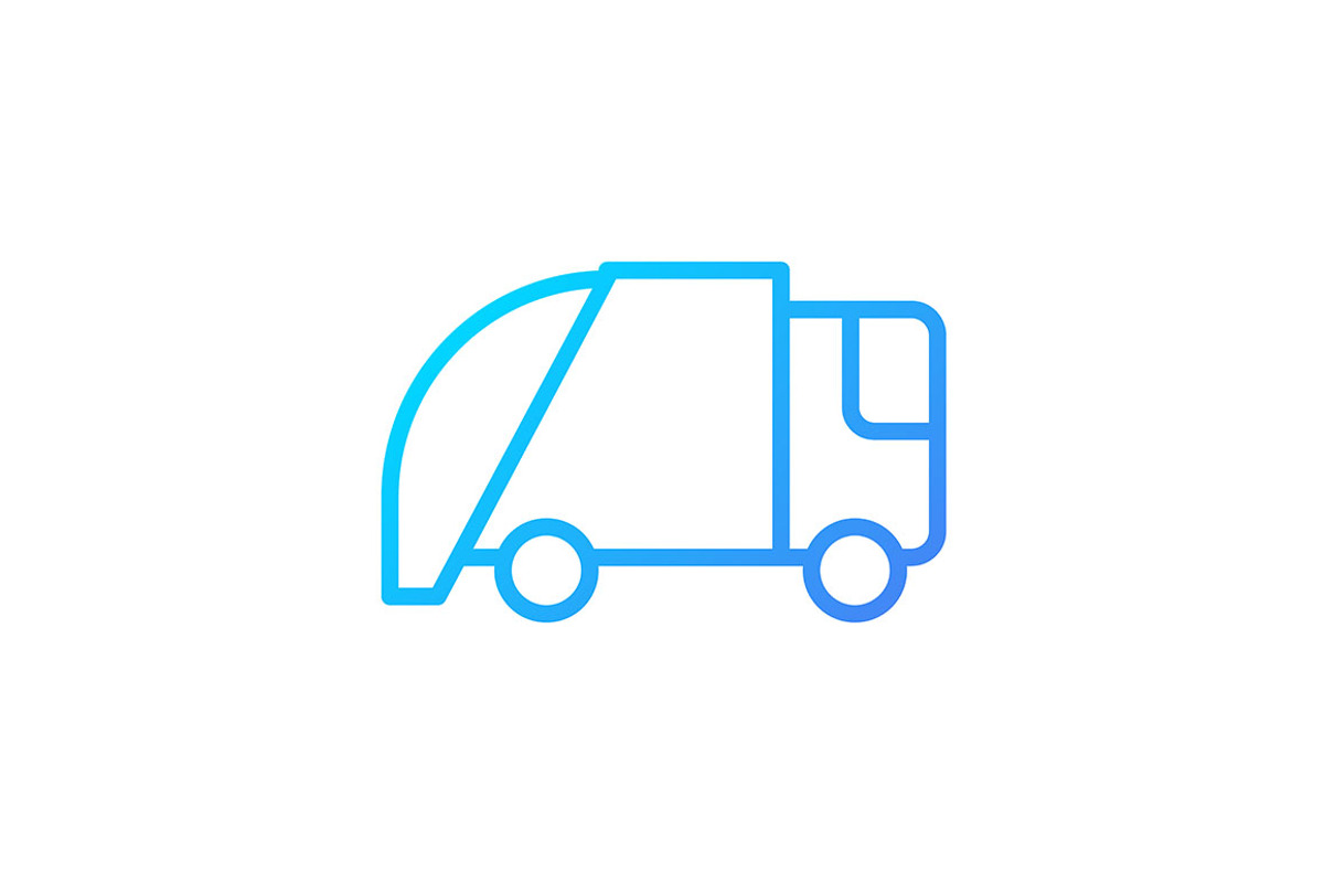 Waste disposal pixel perfect gradien, an Icon by IMG Visuals