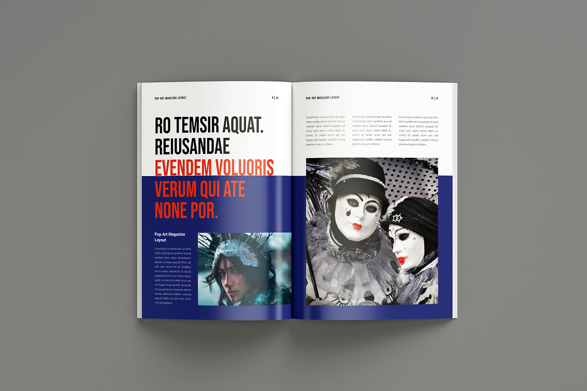 Pop Art Magazine Template Design, a Magazine Template by Seeing-art (Photo 6 of 11)