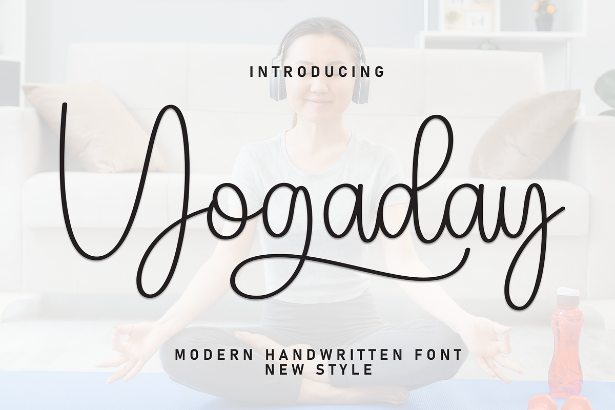 Yogaday | Script Font, a Handwritten Font by Scratchones (Photo 1 of 9)