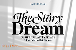 The Story Dream, a Serif Font by joelmaker