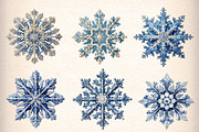 Watercolor Snowflake Png Clipart, an Illustration by CreationArt (Thumbnail 2 of 5)