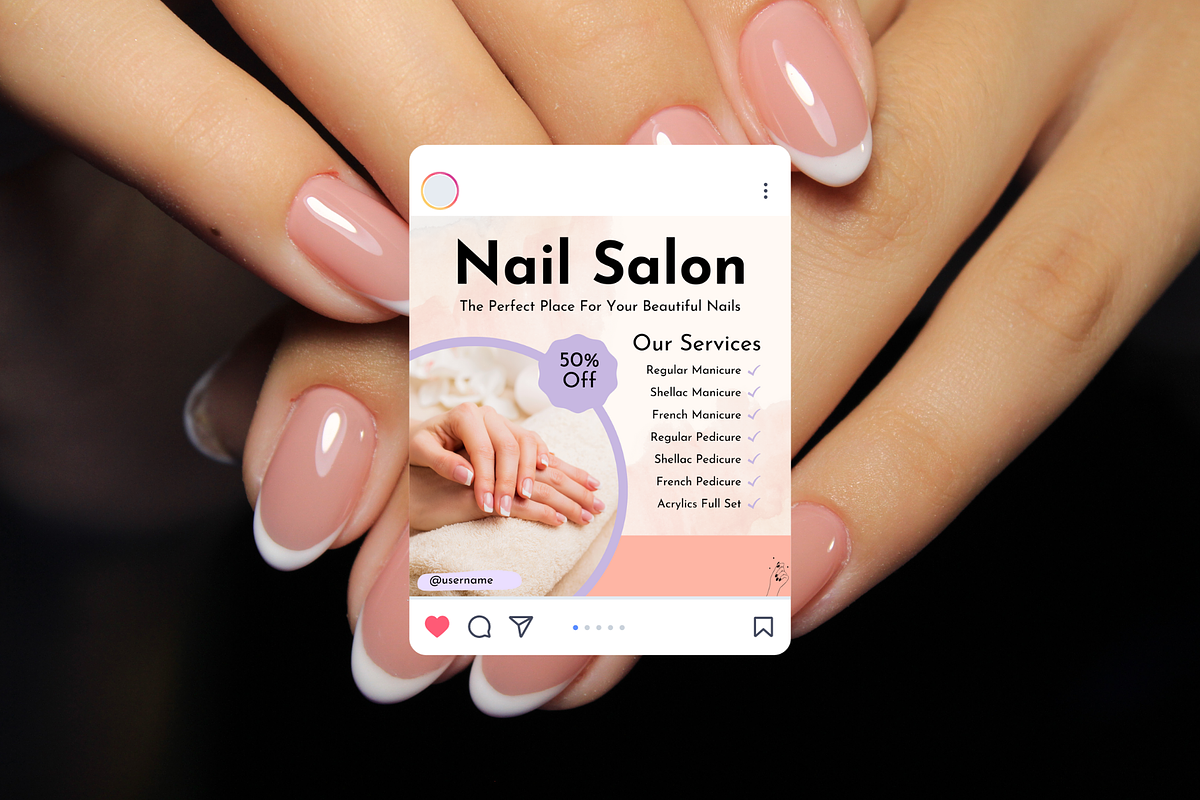 70 Nail Tech Instagram Templates, a Social Media Template by Adored Templates (Photo 5 of 10)