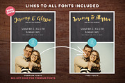 Photo Collage Wedding Invitation, an Invitation Template by ShutterSweets (Thumbnail 2 of 6)