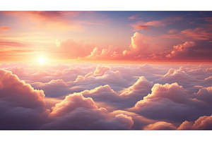 blue cloud sky background ai, a Nature Photo by pikepicture