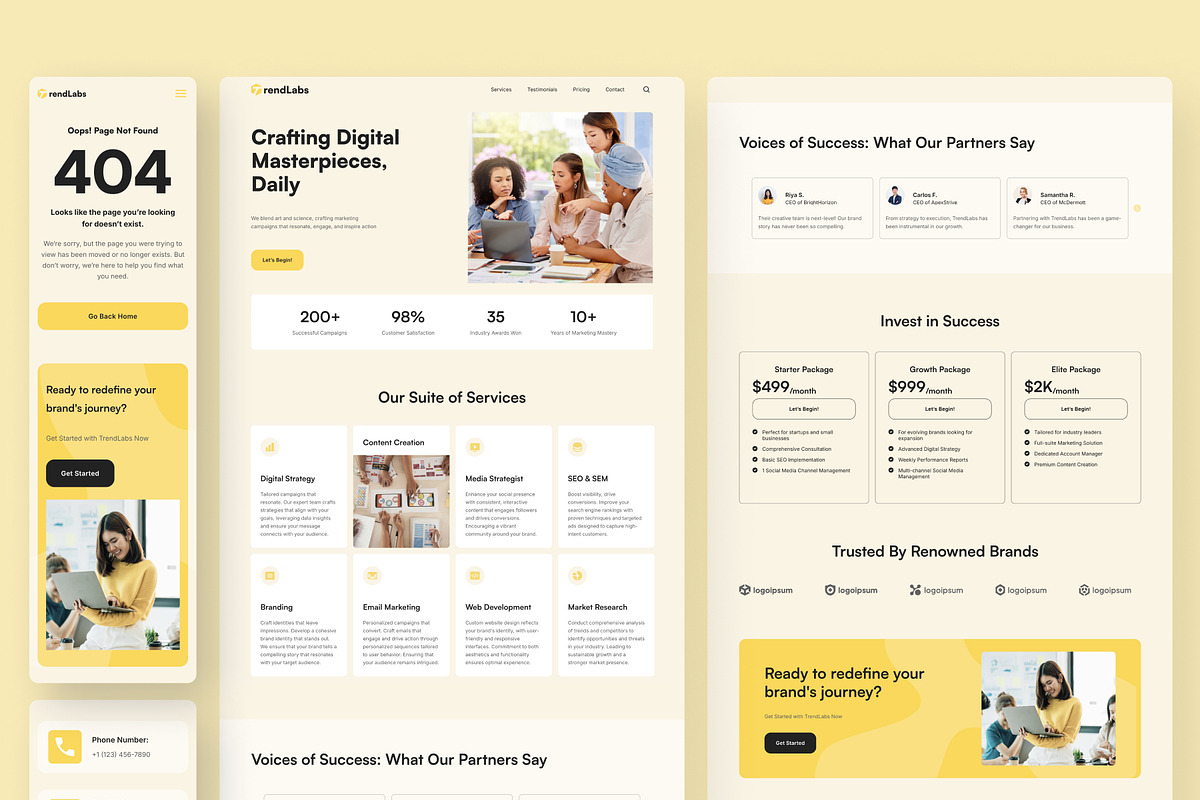 TrendLabs - Marketing Agency Framer, a Websites & App Template by peterdraw (Photo 4 of 4)