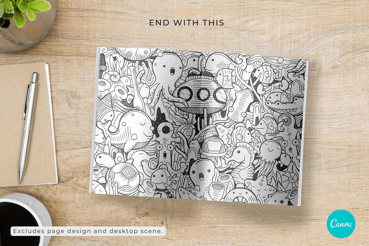 KDP Book Mockups for Canva, a Books & Magazine Mockup by Mockup Scene (Photo 14 of 18)