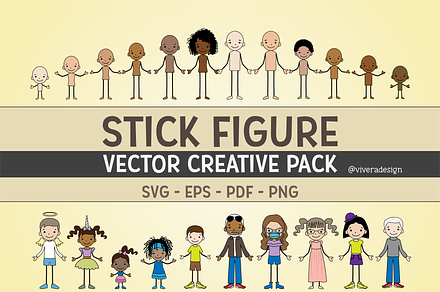 Family Stick Figures Creative Pack