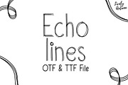 Echolines Font | Handwriting Font, a Handwritten Font by LivelyAutumn11.11 (Thumbnail 1 of 4)
