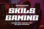 Skils Gaming, a Serif Font by alon kelakon (Thumbnail 1 of 6)