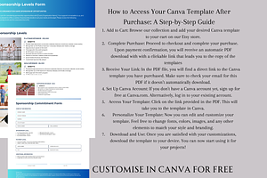 SPONSORSHIP LEVELS FORM TEMPLATE