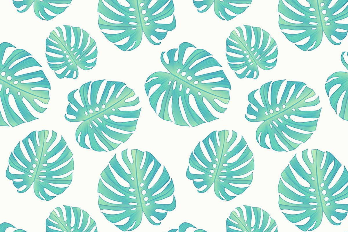 Monstera leaves seamless pattern, a Pattern Graphic by Luxury Fashion Prints