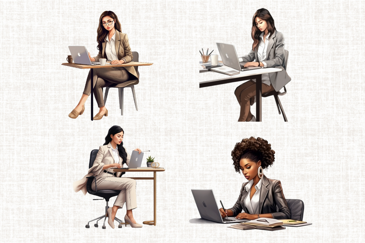 Business Woman with Laptop PNG, a Person Illustration by Mash Mash Stickers (Photo 4 of 9)