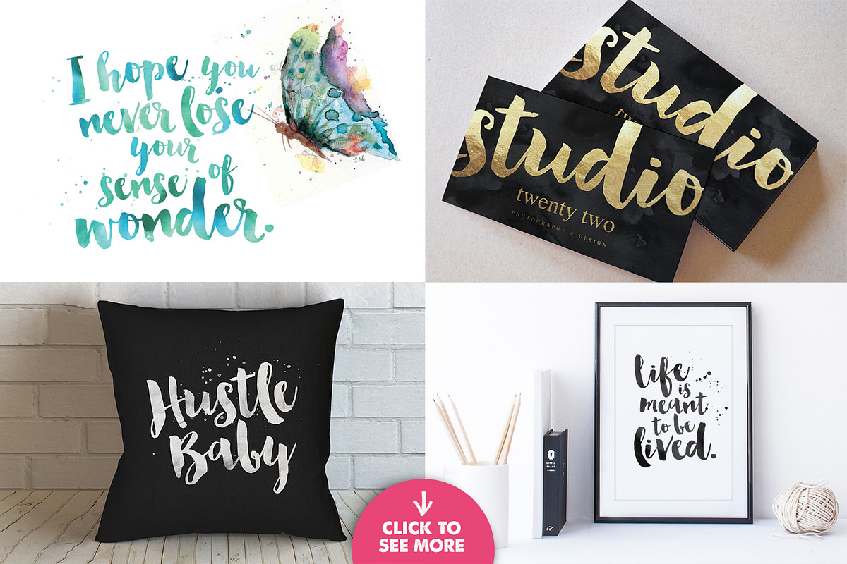 Bonjour! Typeface with Extras preview 4