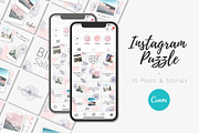 Instagram Puzzle | Posts & Stories, a Social Media Template by Wander Designs (Thumbnail 1 of 8)