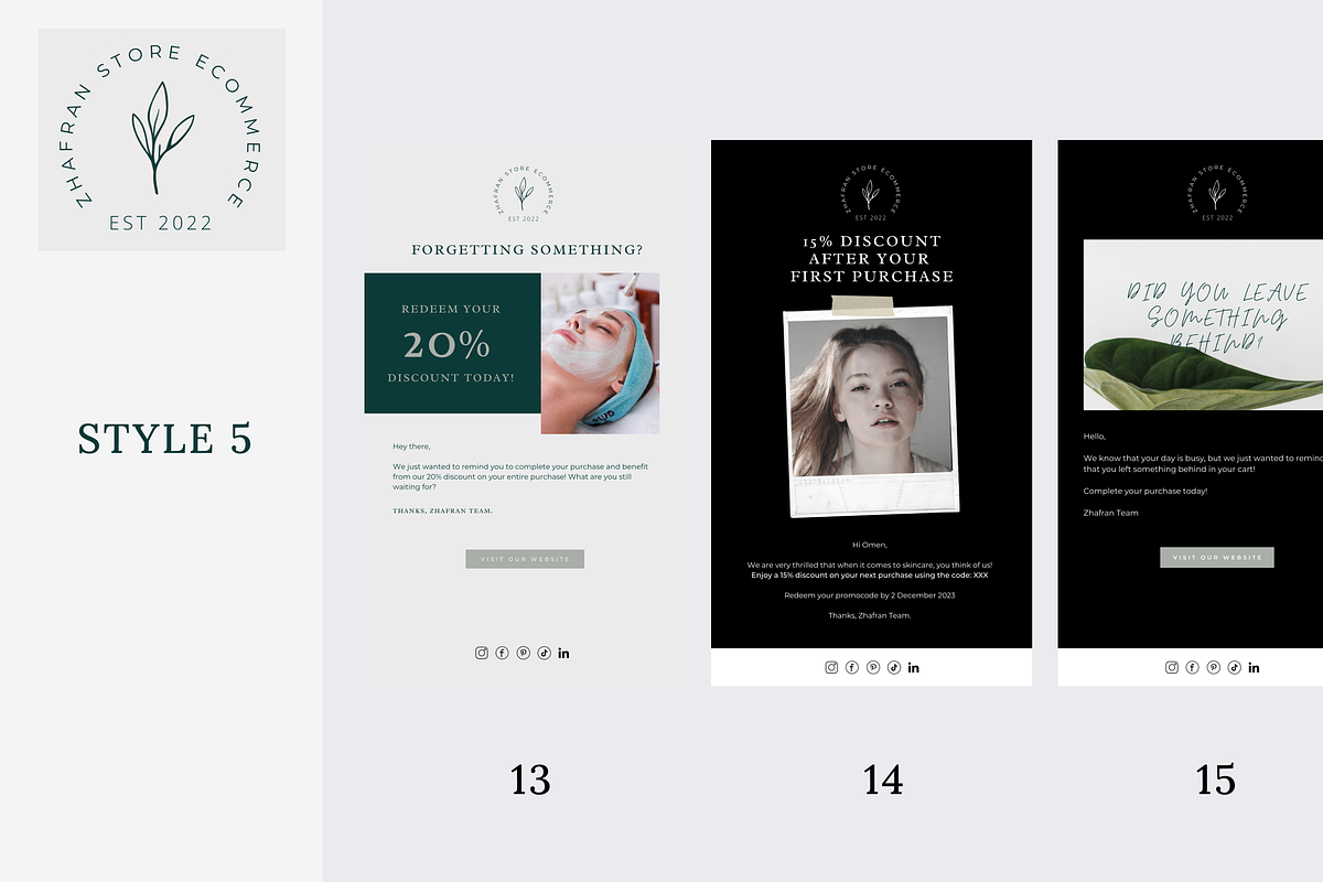Zhafran Newsletter Email Canva, an Email Template by Reza Space (Photo 6 of 7)