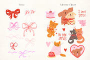 Valentines Day. Hand draw bows, a Decorative Illustration by Lesya Skripak (Thumbnail 2 of 7)
