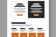 Modern Landing Page Wireframe Layout, a Landing Page Template by MightyDesign (Thumbnail 5 of 9)
