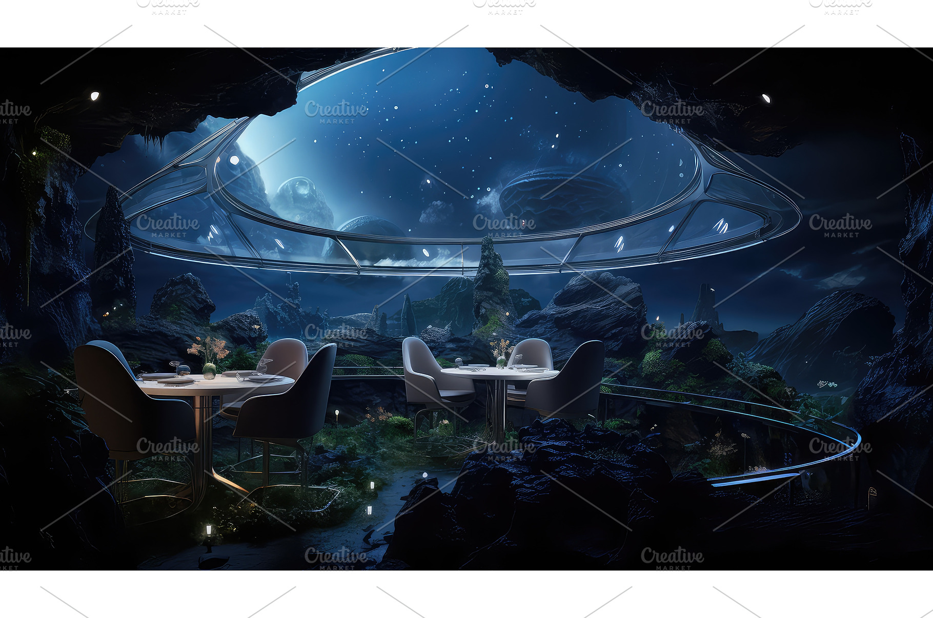 innovation space restaurant, a Technology Photo by pikepicture