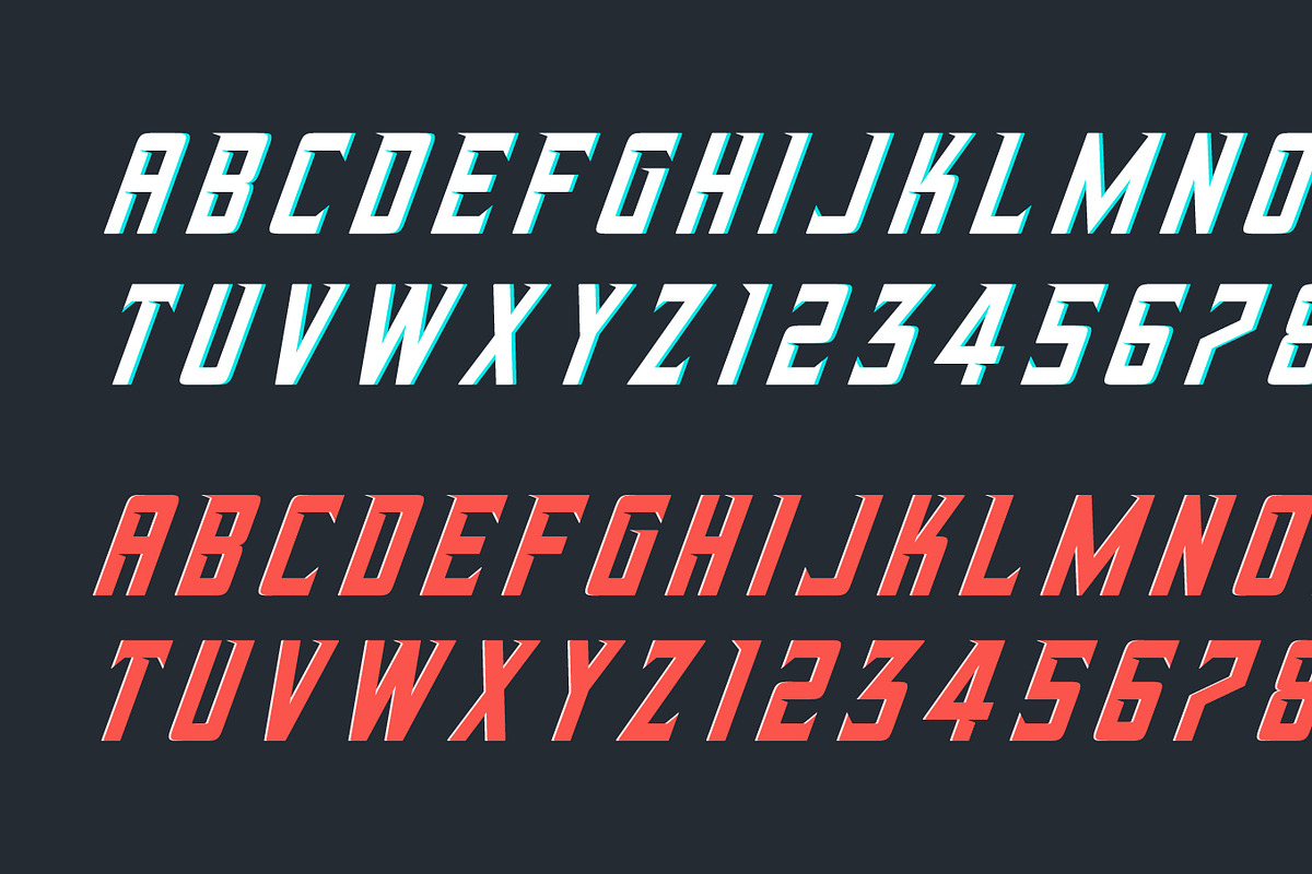 Racing dynamic alphabet design, an Object Graphic by RevelStockart (Photo 2 of 3)