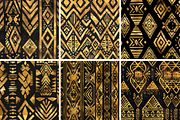 Gold Tribal Seamless Patterns, a Pattern Graphic by PrintablesByFranklyn (Thumbnail 3 of 4)