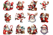 Vintage Santa Claus Retro Christmas, an Illustration by Design Market (Thumbnail 2 of 3)