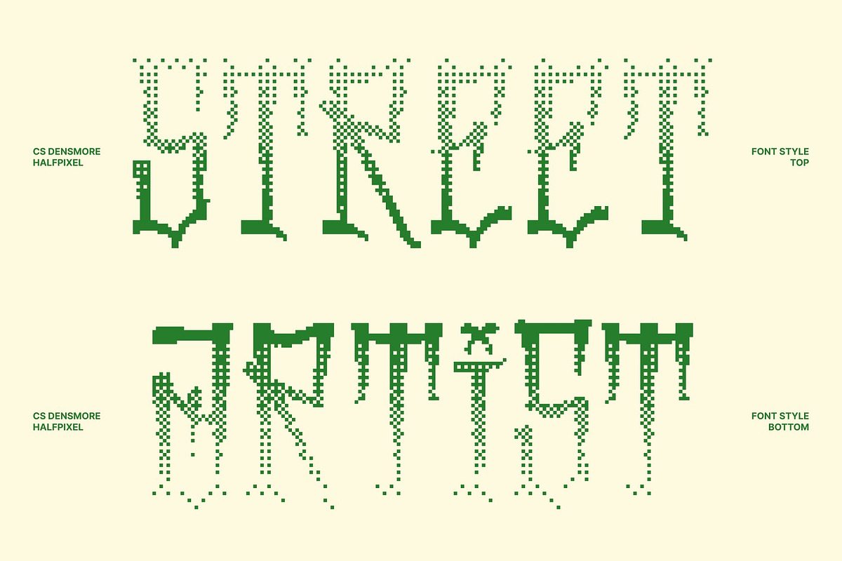 CS Densmore Halfpixel, a Sans Serif Font by Craft Supply Co. (Photo 2 of 8)